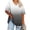 Black, variant on PiGOGI Plus Size Tops for Women's Oversized V-neck Short Sleeved Solid Summer Base Shirt Sports T-shirt Blue