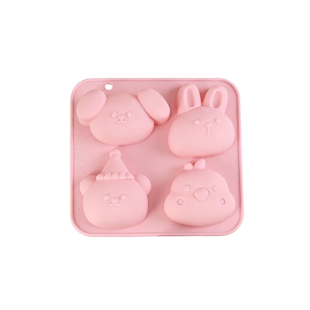 C Easter Bunny Baking Mold 6X6 Inch Plastic Chocolate Candy Mold For Kitchen Baking Tools Holiday Dessert Making Supplies Reusable Easy Release
