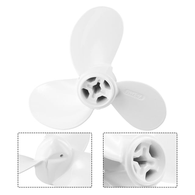 Bgsha Outboard Motor Propeller Aluminum Alloy 3 Blades Hangkai 3.5For For HP Yamah 2 For For HP