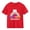 Red, variant on 100 Days Smarter Graphic Tee for Boys, 100th Day of School Shirt Kids Rainbow Cat Design, 100% Cotton Short Sleeve T-Shirt, Youth Sizes 3-10, Purple,Size 5 T