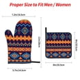 thumbnail image 3 of ZICANCN Oven Mitts and Pot Holders Sets, Boho Indian Seamless Background Baking Sets Kitchen Heat Resistant 4 Pieces, 3 of 8