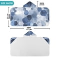 thumbnail image 3 of Watercolor Blue and Gray Dots Hooded Beach Towel Kids Bath Towels Quick Dry for Pool Swiming 50" x 23.5" Microfiber Soft Bathrobe, 3 of 7
