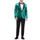 thumbnail image 2 of BLAZERS CHIC PARA HOMBRES INSPIRE Con Brillantes de Strass y Solapa de Chal, Blazers de Fiesta XL Verde, 2 of 5