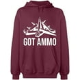 thumbnail image 2 of OXI Hoodie Sweatshirt - Basic Casual Hoodie for Men's and Women Fleece Hoodie Long Sleeve - Maroon X-Large, 2 of 3