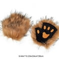 thumbnail image 3 of Zhourta Halloween Costume Gloves Cute Soft Bear Fox Long Claw Half Finger Gloves Cosplay Props Perfect for Party Events, 3 of 6