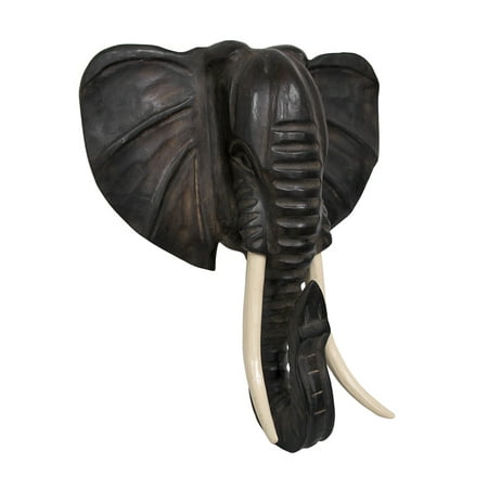 Wooden African Elephant Head Mount Wall Statue (Best Startups In South Africa)