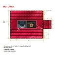 thumbnail image 3 of 2 Pack 24' x 27' Flatbed Trailer Lumber Tarp with 8 FT Drop - Heavy Duty Red 18 Oz Vinyl Waterproof Tarp for Truck/Trailers to Protect Cargo from Wind, Rain, Snow, and Sun, 3 of 9