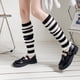 thumbnail image 2 of Guardurnaity 1 par de calentadores de piernas de punto para mujer, moda a rayas, Otoño Invierno, deportes al aire libre, hogar, escuela, oficina, Accesorios de disfraces, 2 of 6