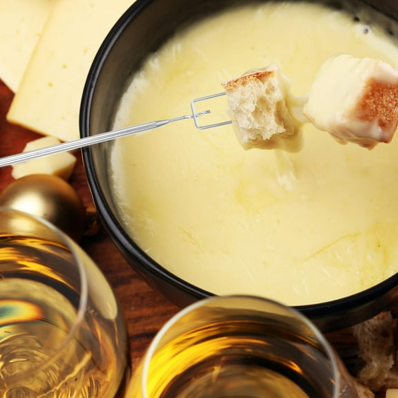 FUEENIRVA Dipping Fork Stainless Steel Fondue Baking Tools Home Use 3pcs