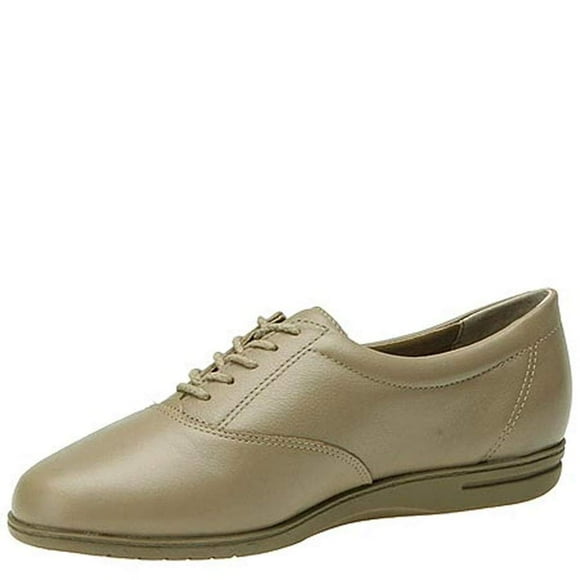 Easy Spirit Women's ESMOTION8 Oxford Flat, Natural, 7 W US