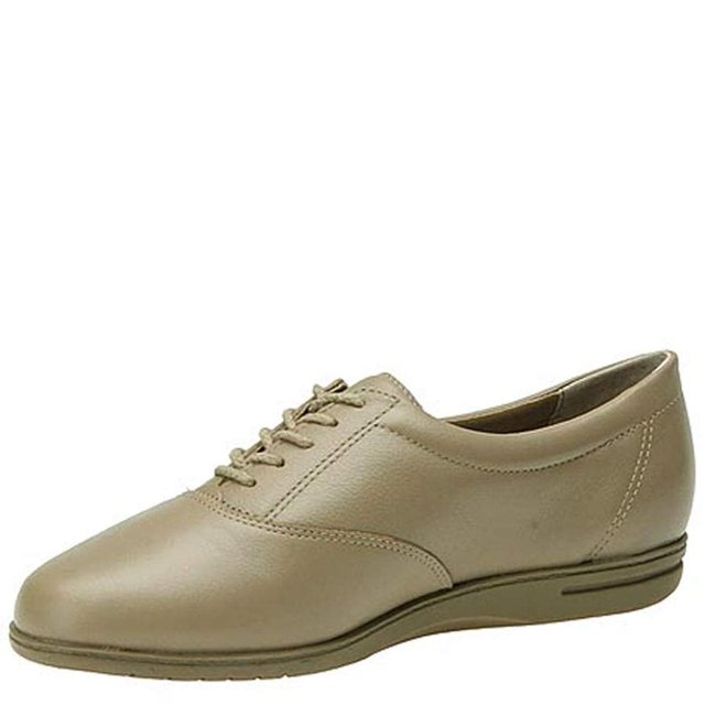 Easy Spirit Women's ESMOTION8 Oxford Flat, Natural, 7 W US