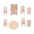 thumbnail image 3 of Accesorios Para Muebles De Casa De Muñecas, Muebles De Madera Maciza Para Pequeños Con Usos Múltiples Para Casa De Muñecas Para Niños, 3 of 7