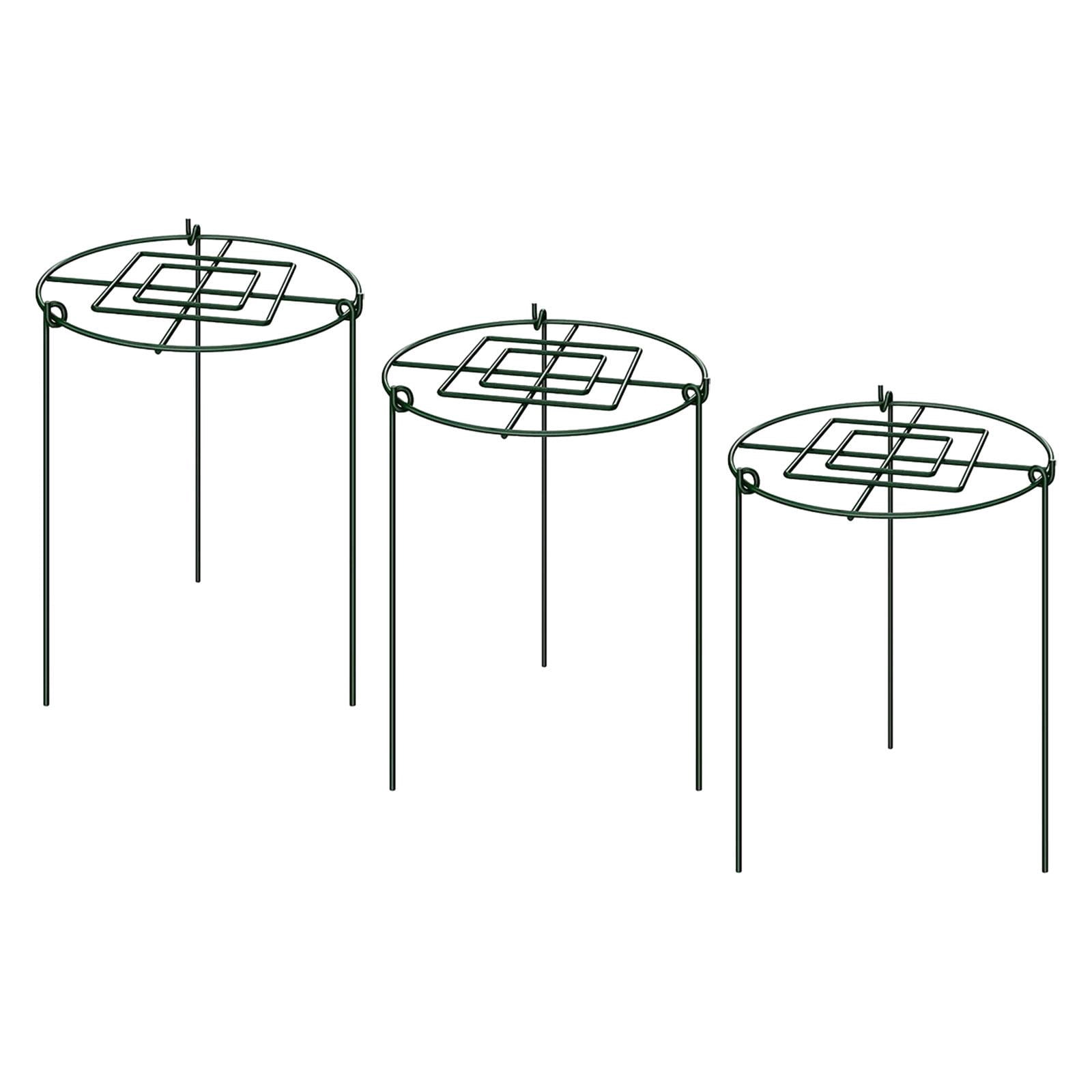 colaxi 3 Pieces Peony Support Cage Strong for Lupin Flopping Flowers Outdoor Plants 30x45cm