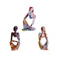 thumbnail image 4 of GROWTH TANK 3 Pièces Moderne Assis Sculpture d'Art Penseur, Figurines de Statue de Résine de Collection Coloré, 4 of 9