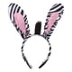 thumbnail image 1 of KAKOWELY Diadema con orejas de animal novedosa para actuaciones en el escenario, linda diadema de cebra de peluche, accesorio para disfraz, 1 of 4