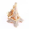thumbnail image 3 of SHENMO Eiffel Tower Rhinestones Keyring Charm Pendant Purse Bag Key Ring Chain Keychain, 3 of 12