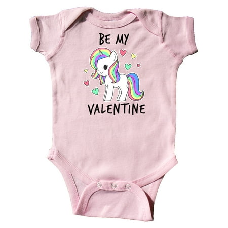 

Inktastic Be My Valentine with Chibi Unicorn Gift Baby Boy or Baby Girl Bodysuit