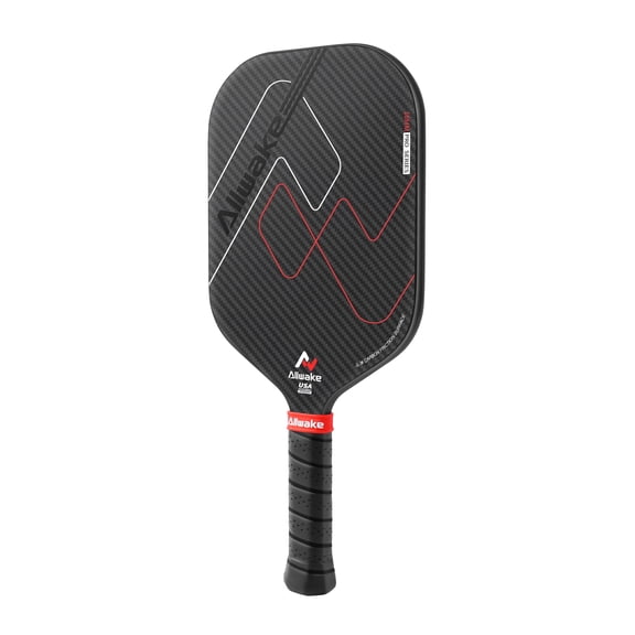 Allwake Pickleball Paddles(16mm), 3K Carbon Fiber Thermoformed PickleBall Rackets for Power & Spin, Textured Carbon Grit Surface
