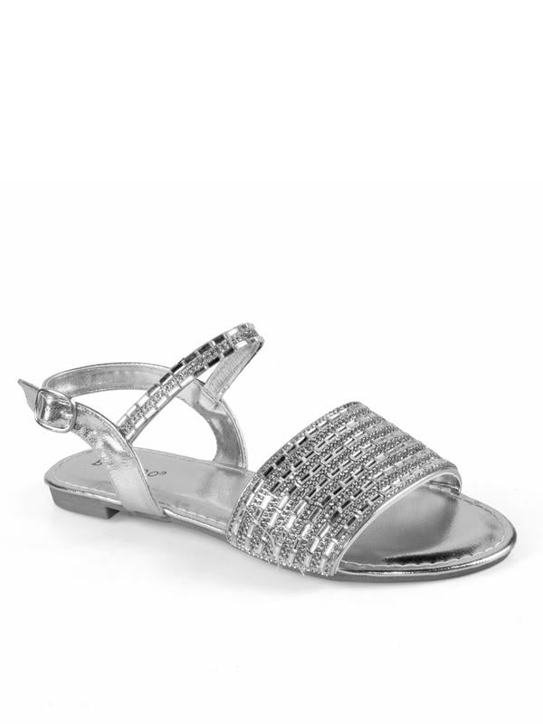 walmart silver sandals