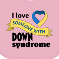 thumbnail image 4 of Inktastic I Love Someone with Down Syndrome Boys or Girls Baby Bib, 4 of 4