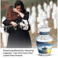 thumbnail image 4 of JAGASY Fishing Miniature Urn for Sister - Blue Small Urn for Ashes Adult Male - Water Boat Birds Decorative Urns for Human Ashes Keepsake - Tiny Cremation Urns for Brother - (3 Inch), 4 of 7