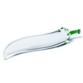 thumbnail image 2 of Glas Naturals Chili Pepper 8.25" Glass Dildo, Clear, 2 of 5