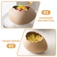 thumbnail image 3 of Miangastore Eggshell Shaped Bowl Dessert Snack Bowl Eggshell Ceramic Hydroponic Flower Vase, 3 of 9