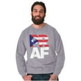thumbnail image 5 of Puerto Rico Rican Boricua AF Flag Sweatshirt for Men or Women Brisco Brands S, 5 of 5