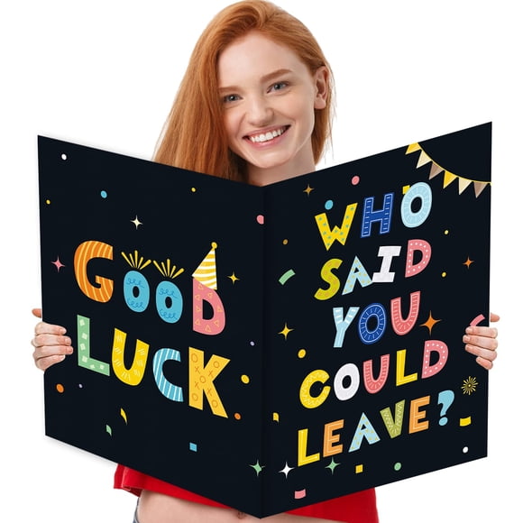 Tarjeta de despedida jumbo Idealmuzik 36 x 56 cm