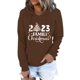 thumbnail image 1 of Gibobby Sudaderas de Navidad para mujer Navidad Mujer Casual Y 2 K Sudadera Estampada Sudadera Suelta Cuello Redondo Manga Larga(Café,G), 1 of 4