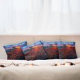 thumbnail image 4 of Ambesonne Colorful Throw Pillow Cover 4 Pack, Poppy Flower Garden, 18", Multicolor, 4 of 5
