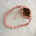 thumbnail image 3 of Bolso de nube para mujer Bolso de mano de color sólido de moda de nailon acolchado informal (rosa claro), 3 of 9