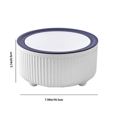 Kezqiaxn Organization and Storage Clearance Desktop Trash Can Push-Type Living Room Cute Debris Bucket Car Home Desk Restaurant Storage Tube Trash Basket Blue