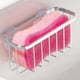 thumbnail image 3 of Soporte de esponja tipo Double Sucker - almacenamiento de esponja para esponjas y esponjas de metal - Acero inoxidable pulido - Plata, 3 of 5