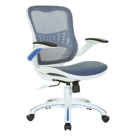 UPC: 0090234493792 | OSP Home Furnishings Riley Office Chair with Blue Mesh Seat and Back