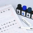 thumbnail image 2 of HESITONE Dip Pen Ink Bottle 3 Colors Fountain Pen Calligraphy Pen Available for Students, 2 of 10