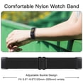 thumbnail image 4 of Pulseras de reloj Folavii de nailon elástico para Fitbit Charge 6/5, 4 of 7