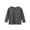 Dark Gray, variant on Bnwani Long Sleeve Toddler Shirt Cotton Black Fall Cotton Crew Neck Casual Solid Tops 3-4t