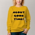 thumbnail image 6 of Women's About Good Pattern Crew Neck Pullover Cozy Clothes Autumn Winter, 6 of 11