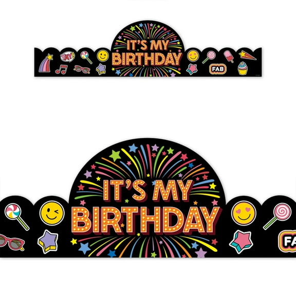 Creative Teaching Press Core Decor Happy Birthday Crowns, Pack of 30