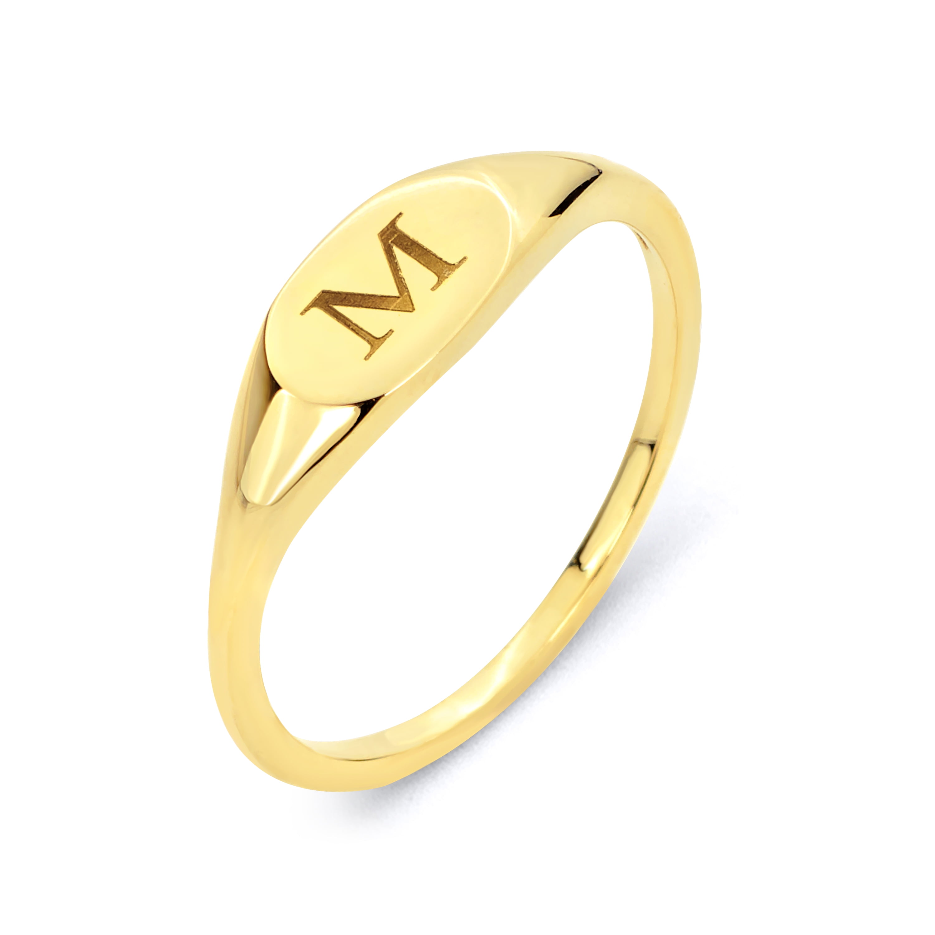 Sonia Jewels 14k Yellow Gold Initial Letter Fashion Anniversary RingD Size 6