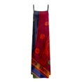 thumbnail image 5 of WILLBEST Dress Robes pour Femmes Maxi Femmes Bordure Contrastée Bretelles Spaghetti Tenues d'Été Voyage Robes Longues Sans Manches, 5 of 5