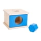 thumbnail image 1 of Caja de madera para objetos de permanencia, entrenamiento de coordinación, color, juguete cognitivo, color para niños azul, 1 of 9