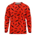 thumbnail image 1 of VBARHMQRT Chandails à Capuche Verts 2024 Motif Amusant Chandails Imprimés Manches Longues Pulls Tops, 1 of 3
