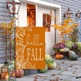 thumbnail image 3 of Hello Fall Maple Leaves Garden Flag Burlap Vertical Double Sided 12.5x18 Orange Autumn Leaf Small Yard Flags Thanksgiving Harvest Home Farmhouse Outdoor Decoration, 3 of 6