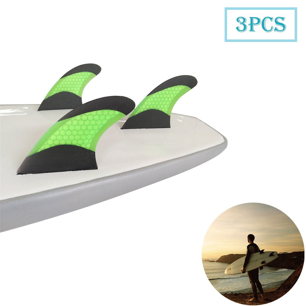 3 Fins Fibreglass Surfboard Fins Thruster Future Style Fin   Surfing Gear 