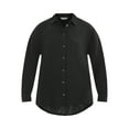 thumbnail image 5 of Time and Tru Women's Double Cloth Cotton Shirt with Long Sleeves, Sizes XS-XXXL, 5 of 5