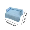 thumbnail image 3 of Cooling Cat Bed Dog Ice Silk Mat Pet Mat Breathable Cooling Pad With Pillow Pet Bed For Dogs Cats Indoor Waterproof Mat, 3 of 4