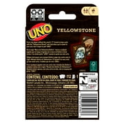 UNO Yellowstone Card Game for Kids, Adults & Family Night with Deck Inspired by the TV show