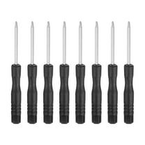 Uxcell 8pcs PH00 Mini Phillips Screwdriver #00 3.1" Length Screwdrivers 1.8" Carbon Steel with Ergonomic Handle for DIY Repairing, Black